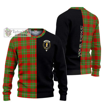 Callander Tartan Ugly Sweater with Family Crest and Half Of Me Style