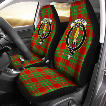 Callander Tartan Car Seat Cover with Family Crest One Size - Tartan Vibes Clothing