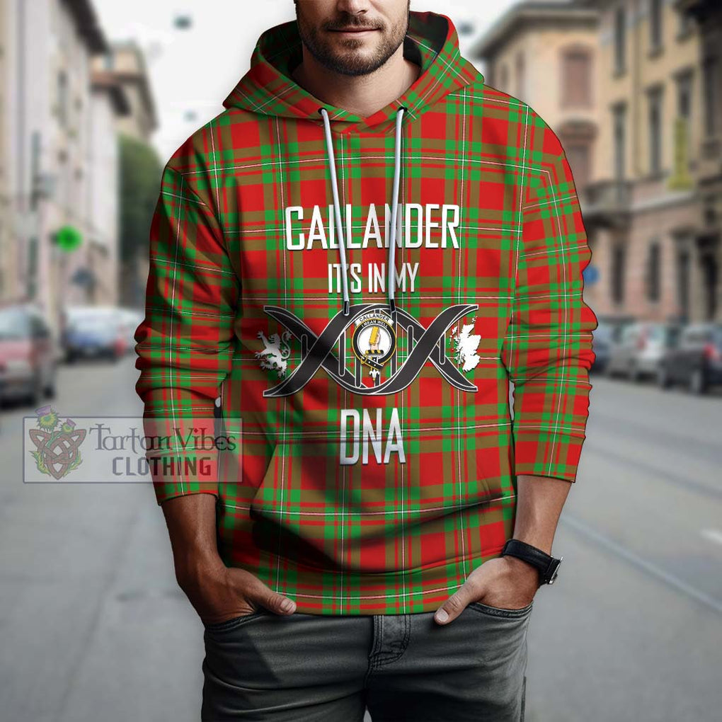 Callander Tartan Hoodie with Family Crest DNA In Me Style Pullover Hoodie - Tartan Vibes Clothing