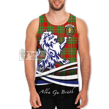 Callander Tartan Men's Tank Top with Alba Gu Brath Regal Lion Emblem Men - Tartan Vibes Clothing