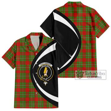 Callander Tartan Hawaiian Shirt with Family Crest Circle Style Kid - Tartan Vibes Clothing