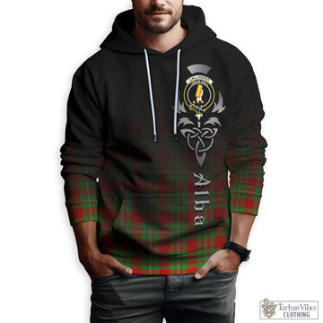 Tartan Vibes Clothing Callander Modern Tartan Hoodie Featuring Alba Gu Brath Family Crest Celtic Inspired