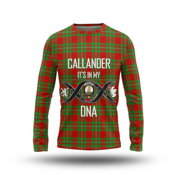 Callander Tartan Long Sleeve T-Shirt with Family Crest DNA In Me Style Unisex - Tartan Vibes Clothing