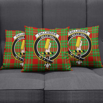 Callander Tartan Pillow Cover with Family Crest Rectangle Pillow Cover 51*91cm - Tartan Vibes Clothing