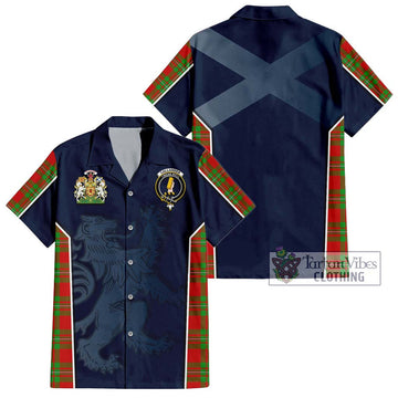 Callander Tartan Hawaiian Shirt with Family Crest and Lion Rampant Vibes Sport Style Kid - Tartan Vibes Clothing