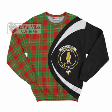 Callander Tartan Sweatshirt with Family Crest Circle Style Unisex - Tartan Vibes Clothing