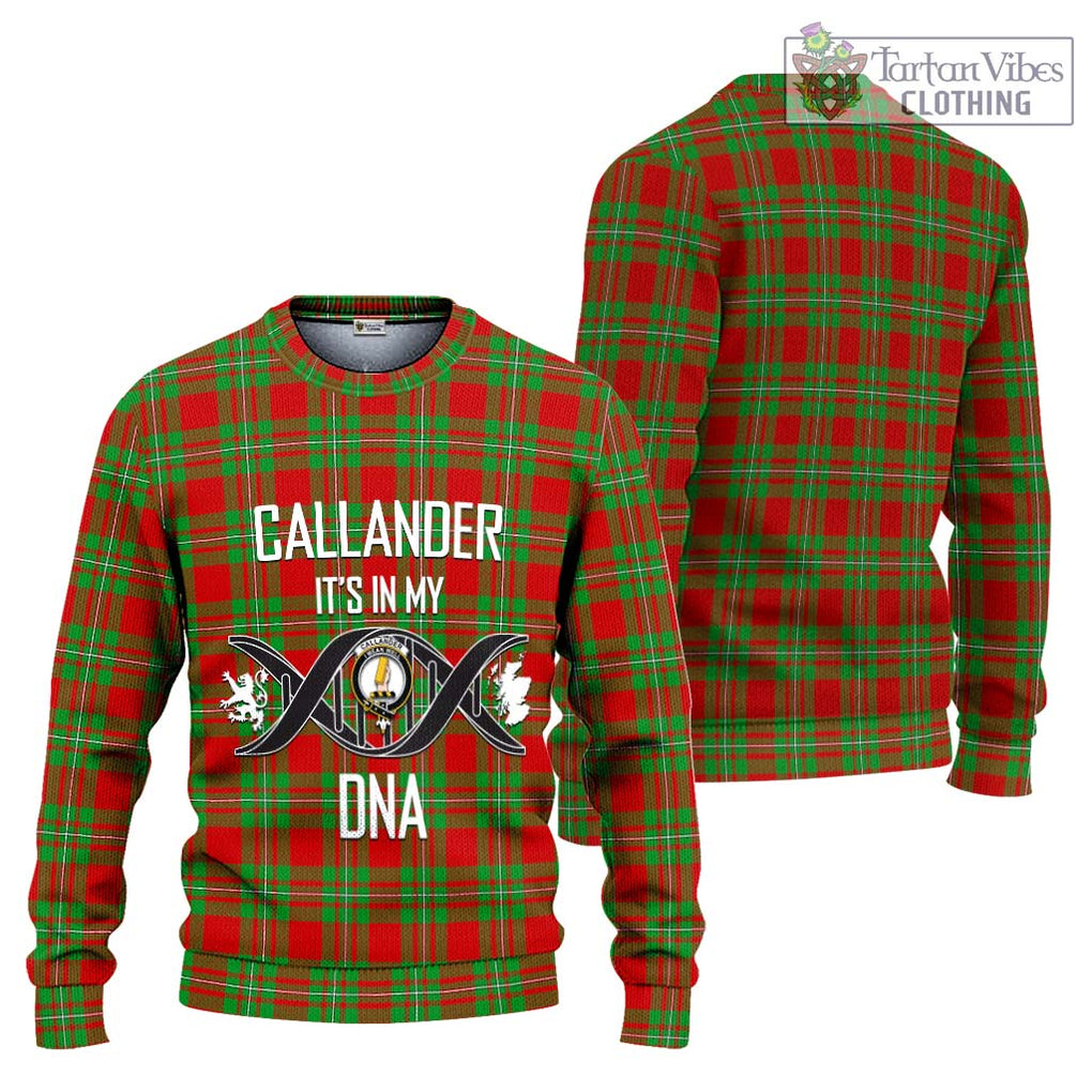 Callander Tartan Ugly Sweater with Family Crest DNA In Me Style Unisex - Tartan Vibes Clothing