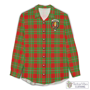Callander Tartan Women's Casual Shirt with Family Crest