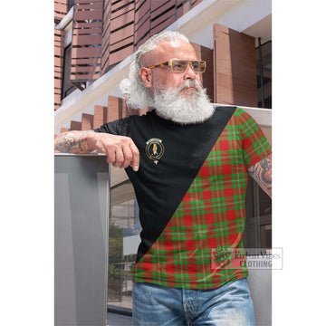 Callander Tartan Cotton T-shirt with Family Crest and Military Logo Style