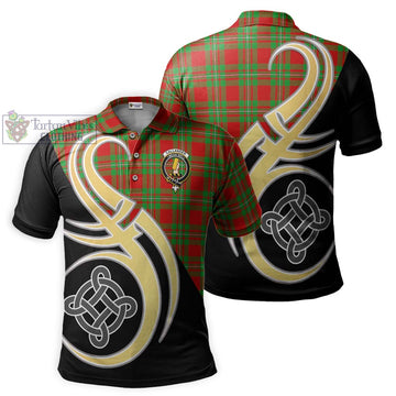 Callander Tartan Polo Shirt with Family Crest and Celtic Symbol Style Kid - Tartan Vibes Clothing