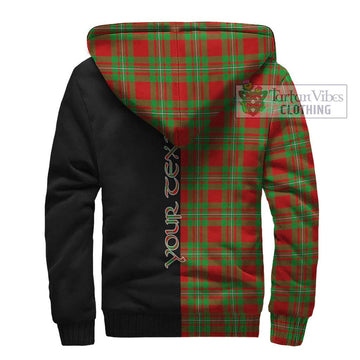 Callander Tartan Sherpa Hoodie with Family Crest and Half Of Me Style - Tartan Vibes Clothing