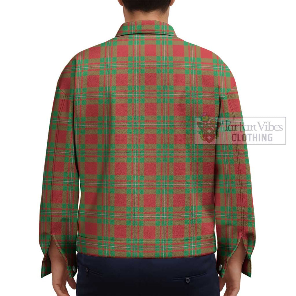 Callander Tartan Unisex Lapel Cotton Jacket - Tartan Vibes Clothing