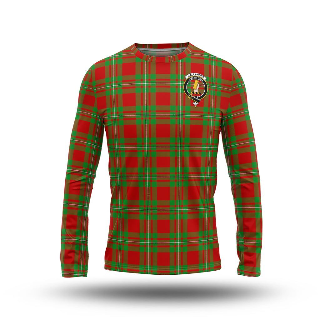 Callander Tartan Long Sleeve T-Shirt with Family Crest - Tartan Vibes Clothing