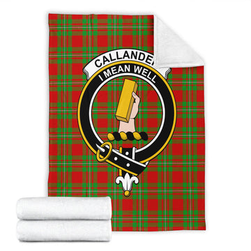 Callander Modern Tartan Blanket with Family Crest
