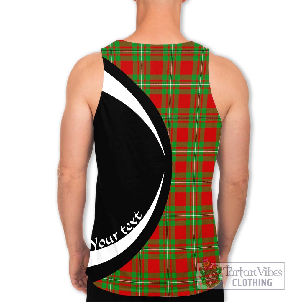 Callander Tartan Men's Tank Top with Family Crest Circle Style - Tartan Vibes Clothing