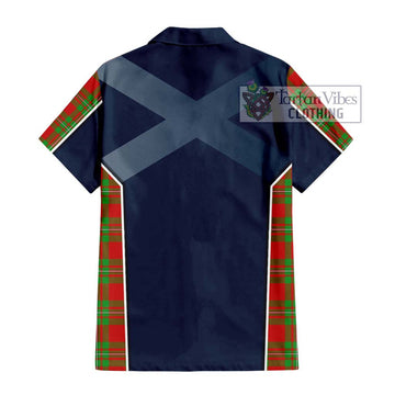 Callander Tartan Hawaiian Shirt with Family Crest and Lion Rampant Vibes Sport Style - Tartan Vibes Clothing