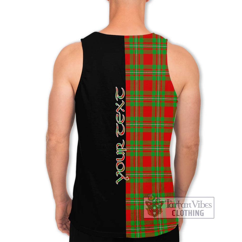 Callander Tartan Men's Tank Top with Family Crest and Half Of Me Style - Tartan Vibes Clothing