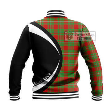 Callander Tartan Baseball Jacket with Family Crest Circle Style - Tartan Vibes Clothing