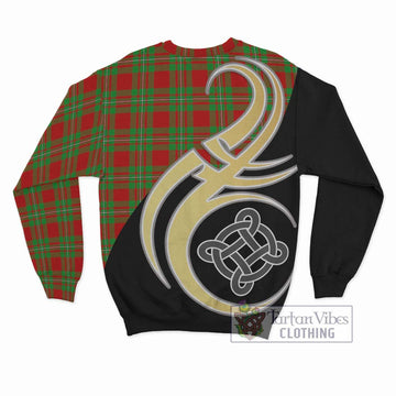 Callander Tartan Sweatshirt with Family Crest and Celtic Symbol Style - Tartan Vibes Clothing
