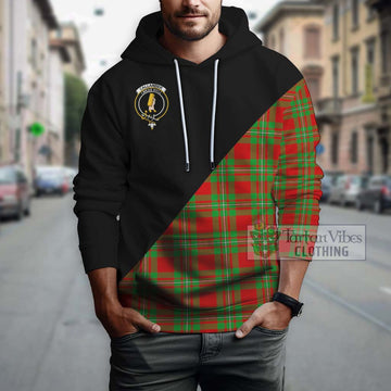 Callander Tartan Hoodie with Family Crest and Military Logo Style - Tartan Vibes Clothing