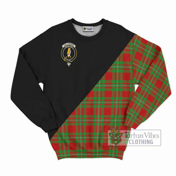 Callander Tartan Sweatshirt with Family Crest and Military Logo Style - Tartan Vibes Clothing