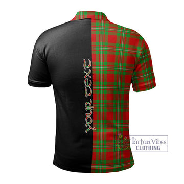 Callander Tartan Polo Shirt with Family Crest and Half Of Me Style - Tartan Vibes Clothing