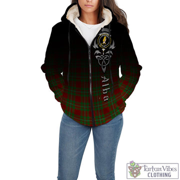Callander Tartan Sherpa Hoodie Featuring Alba Gu Brath Family Crest Celtic Inspired - Tartan Vibes Clothing