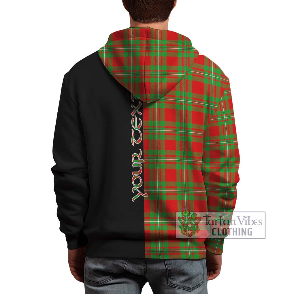 Callander Tartan Hoodie with Family Crest and Half Of Me Style - Tartan Vibes Clothing