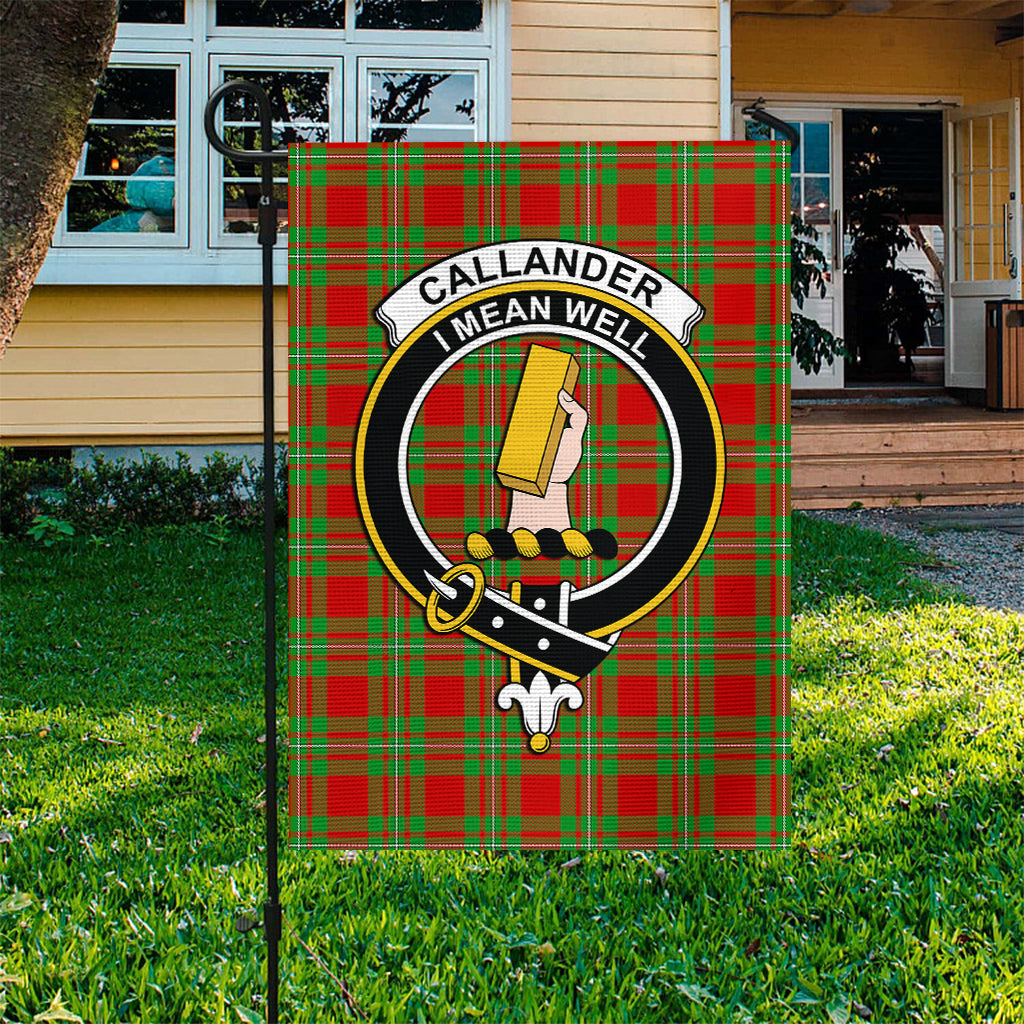 Callander Tartan Flag with Family Crest - Tartan Vibes Clothing