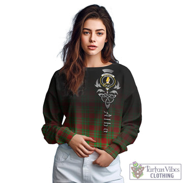 Callander Modern Tartan Sweatshirt Featuring Alba Gu Brath Family Crest Celtic Inspired
