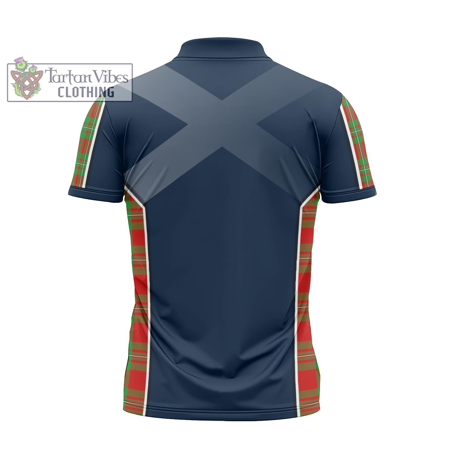Tartan Vibes Clothing Callander Modern Tartan Zipper Polo Shirt with Family Crest and Scottish Thistle Vibes Sport Style