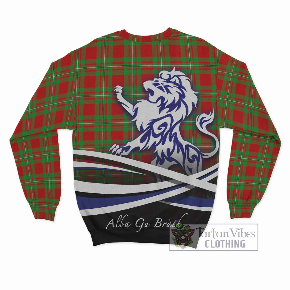 Callander Tartan Sweatshirt with Alba Gu Brath Regal Lion Emblem - Tartan Vibes Clothing