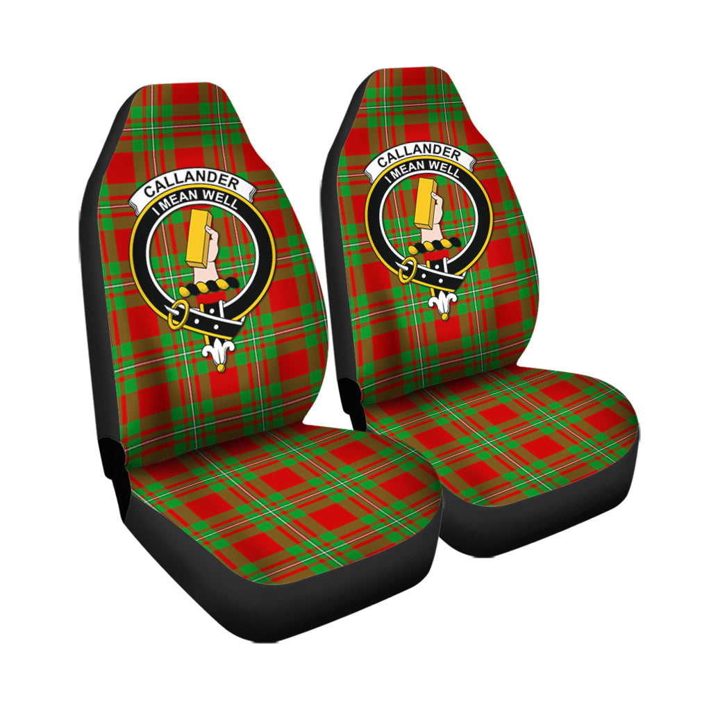 Callander Tartan Car Seat Cover with Family Crest - Tartan Vibes Clothing