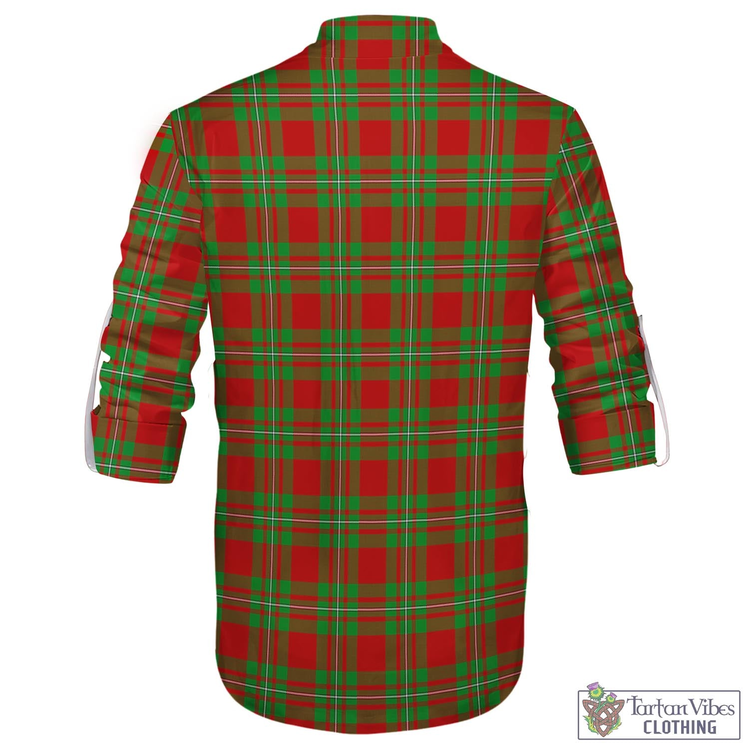 Callander Tartan Men's Scottish Traditional Jacobite Ghillie Kilt Shirt - Tartan Vibes Clothing