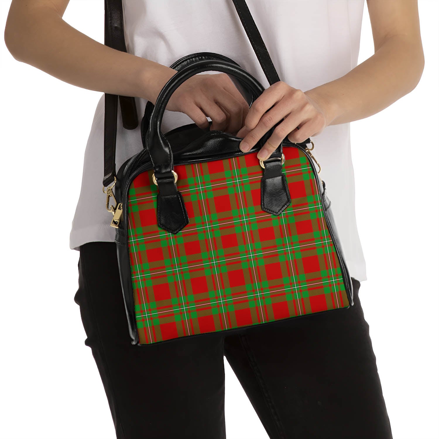 Callander Modern Tartan Shoulder Handbags - Tartanvibesclothing