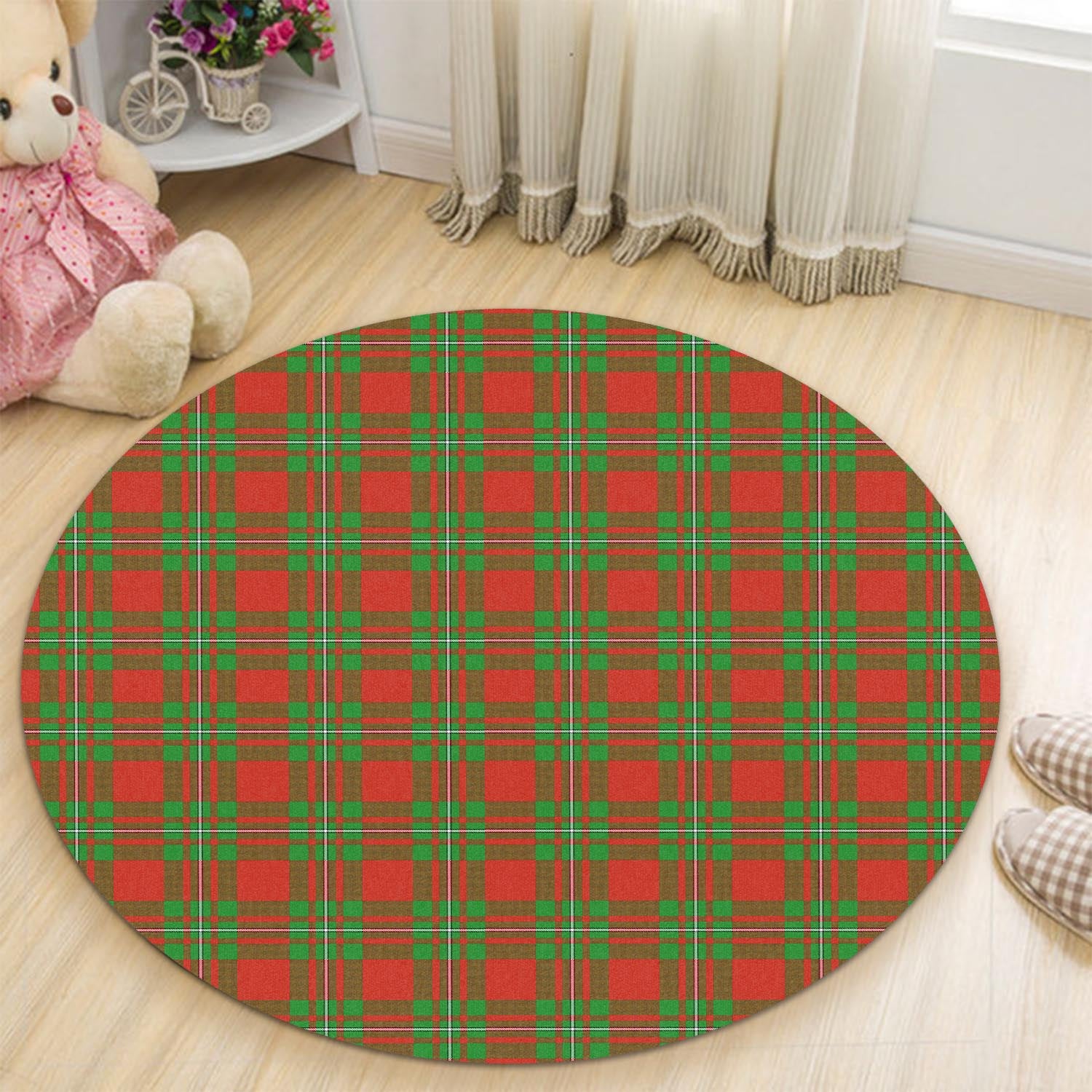 Callander Tartan Round Rug - Tartan Vibes Clothing
