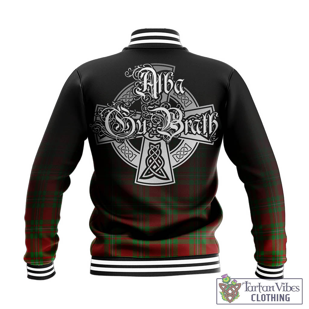 Tartan Vibes Clothing Callander Modern Tartan Baseball Jacket Featuring Alba Gu Brath Family Crest Celtic Inspired