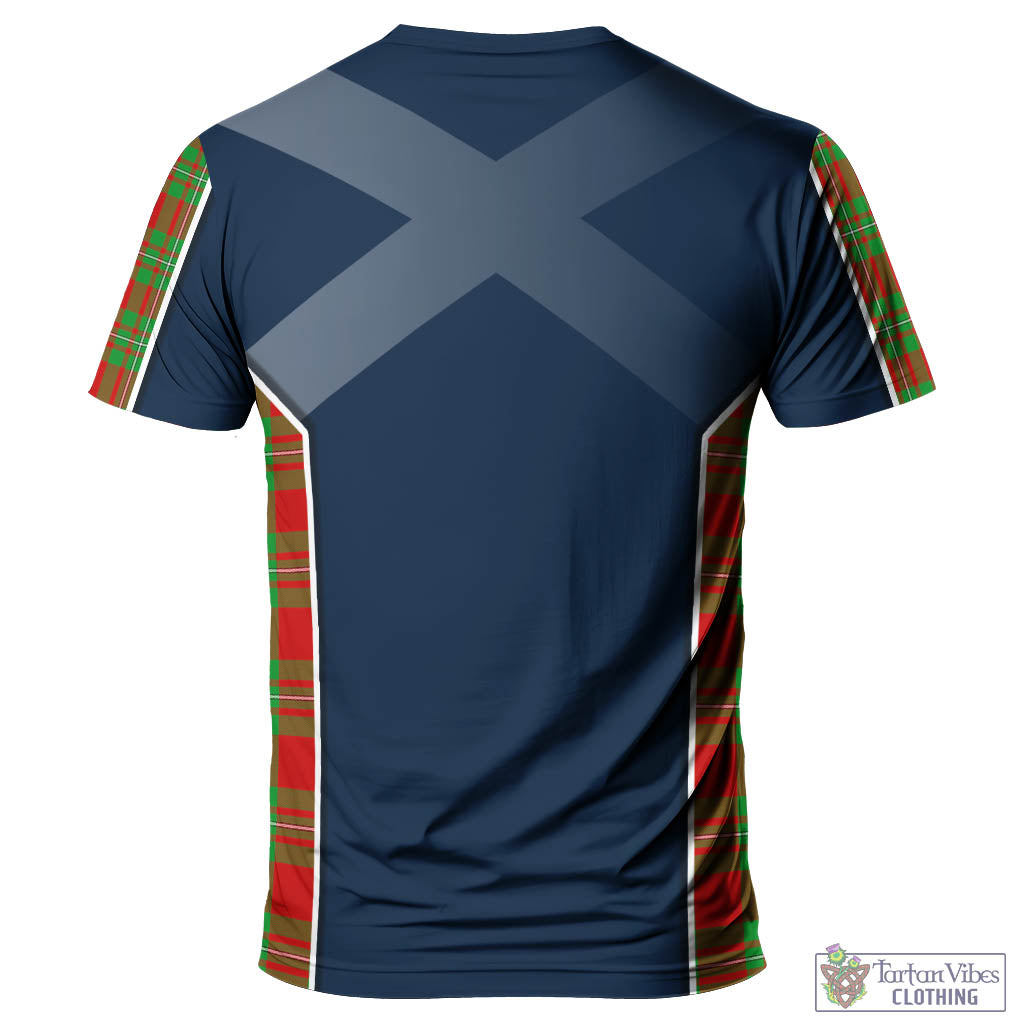 Tartan Vibes Clothing Callander Modern Tartan T-Shirt with Family Crest and Scottish Thistle Vibes Sport Style
