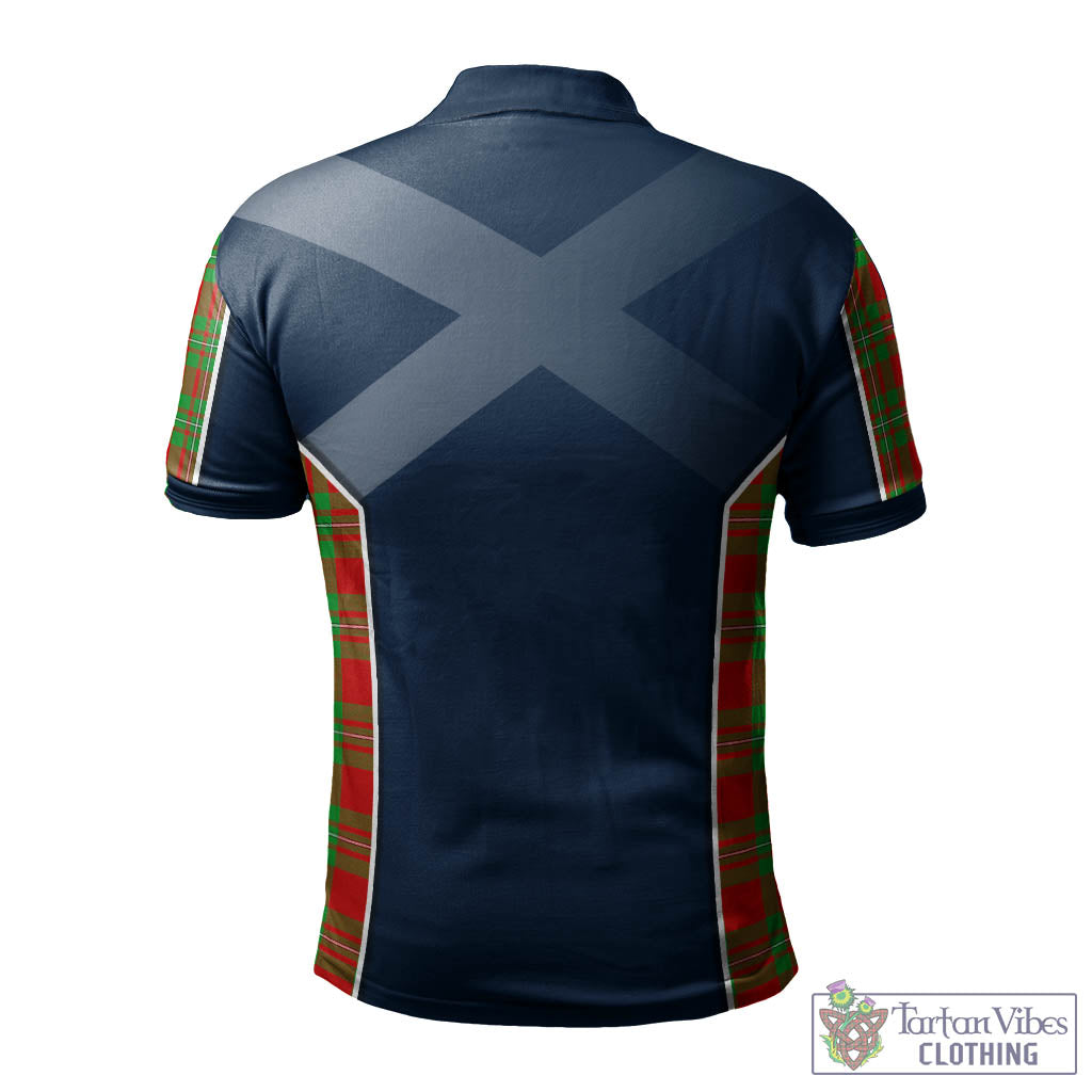 Tartan Vibes Clothing Callander Modern Tartan Men's Polo Shirt with Family Crest and Lion Rampant Vibes Sport Style