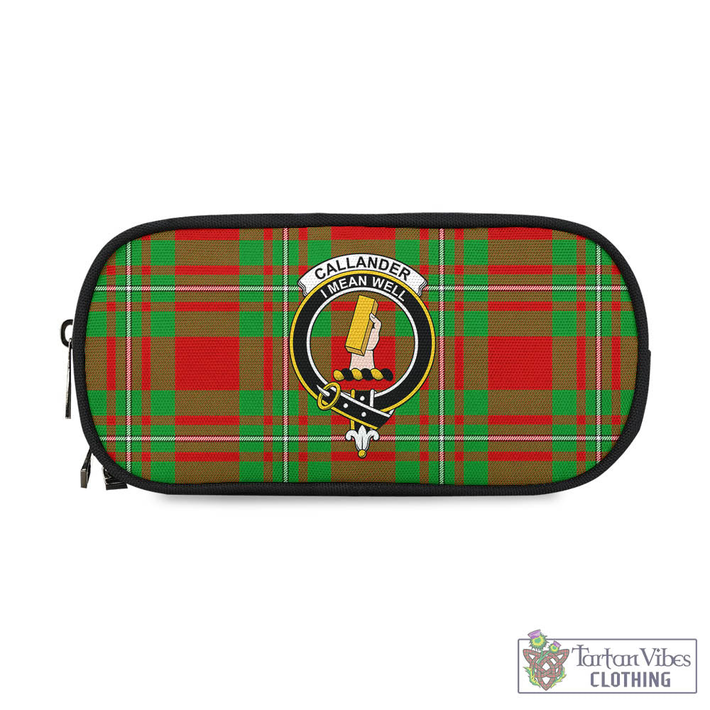 Callander Tartan Pen and Pencil Case with Family Crest - Tartan Vibes Clothing