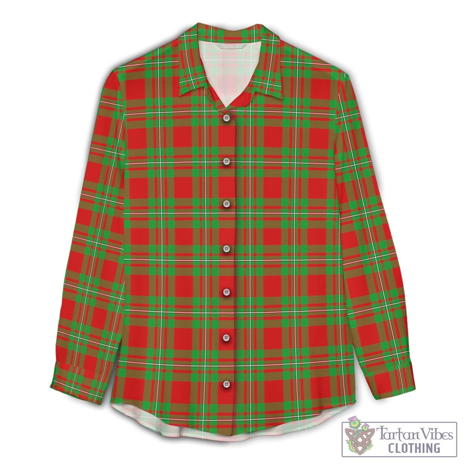 Callander Modern Tartan Womens Casual Shirt