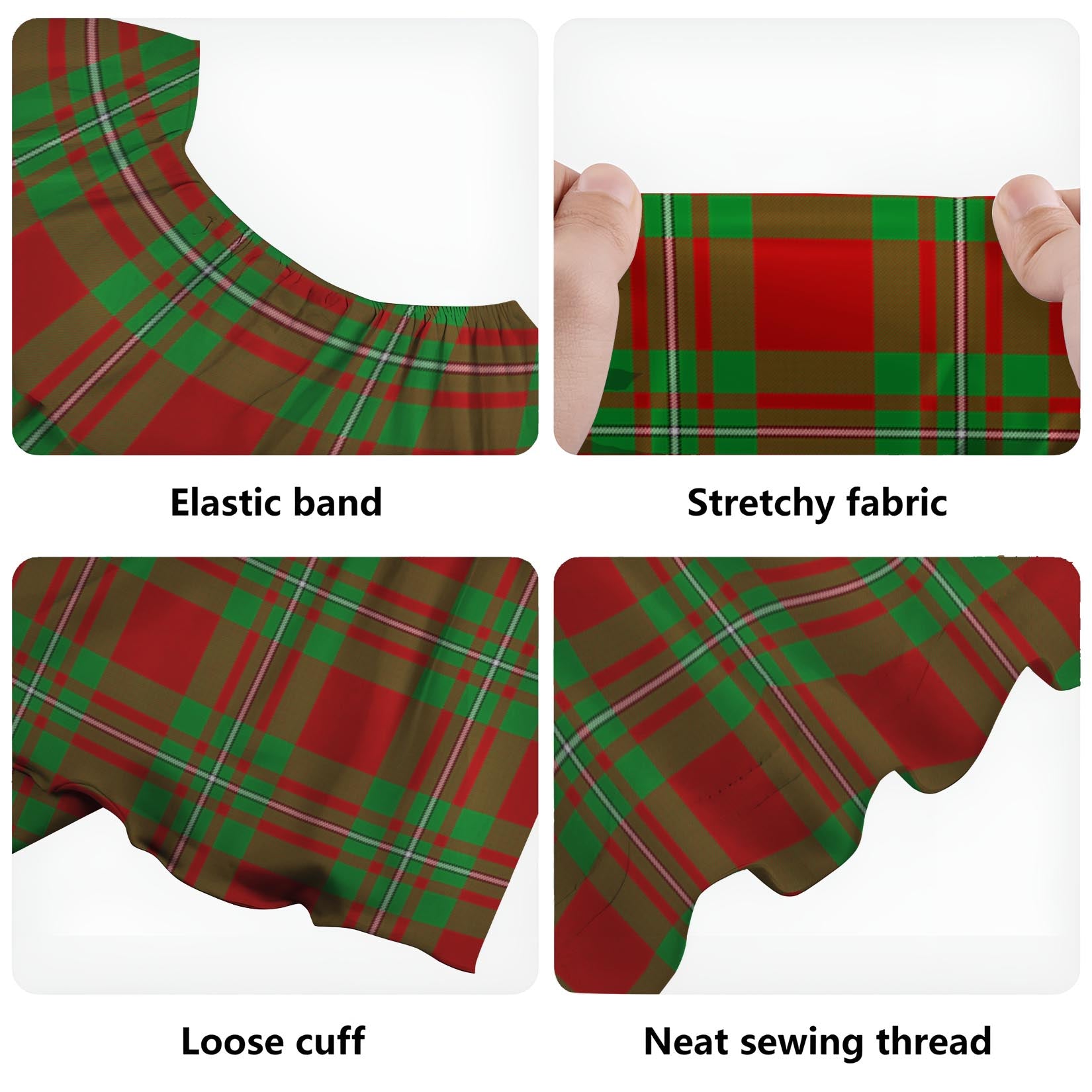 Callander Tartan Off Shoulder Long Dress - Tartan Vibes Clothing