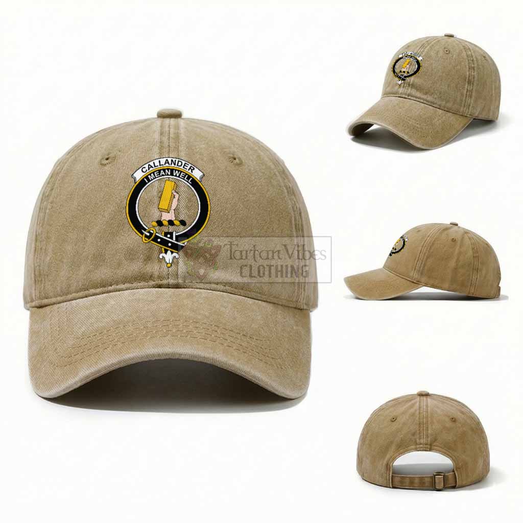 Callander Scottish Clan Crest Washed Baseball Cap