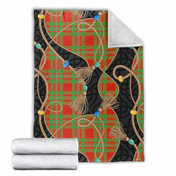 Callander Scottish Tartan Twisted Ropes Stylized Blanket X-Large 59 x 79 inches 150 x 200 cm - Tartan Vibes Clothing