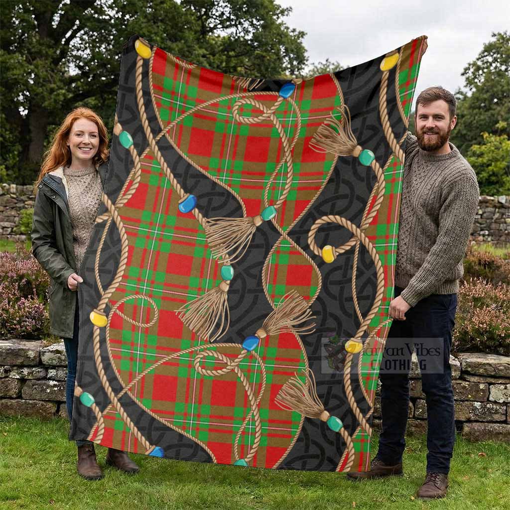 Callander Scottish Tartan Twisted Ropes Stylized Blanket - Tartan Vibes Clothing