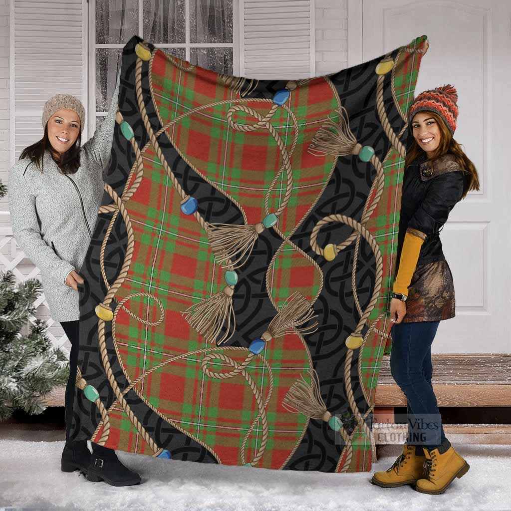 Callander Scottish Tartan Twisted Ropes Stylized Blanket - Tartan Vibes Clothing