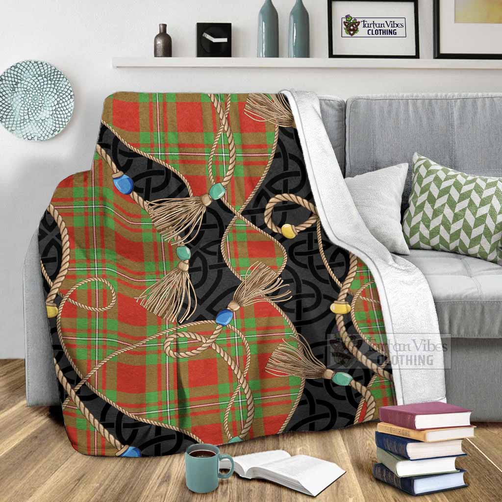 Callander Scottish Tartan Twisted Ropes Stylized Blanket - Tartan Vibes Clothing