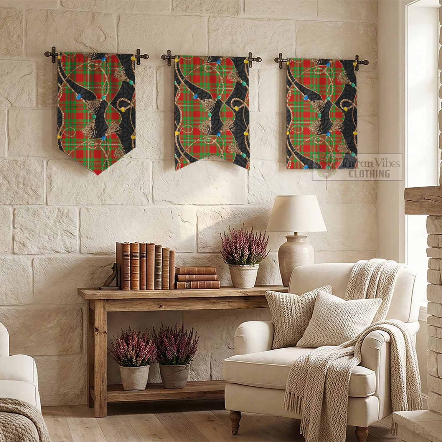 Callander Scottish Tartan Twisted Ropes Stylized Gonfalon - Tartan Vibes Clothing