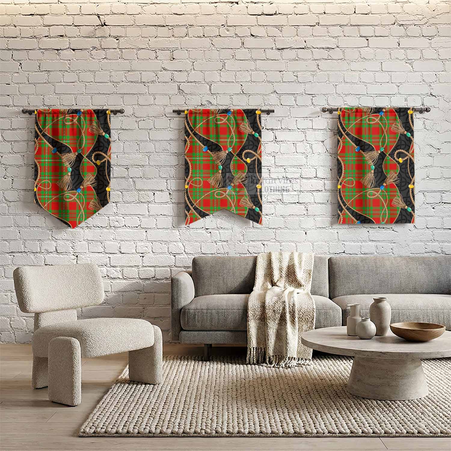 Callander Scottish Tartan Twisted Ropes Stylized Gonfalon - Tartan Vibes Clothing
