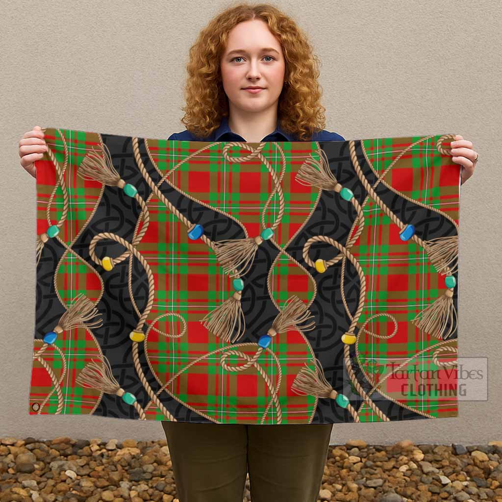 Callander Scottish Tartan Twisted Ropes Stylized House Flag - Tartan Vibes Clothing